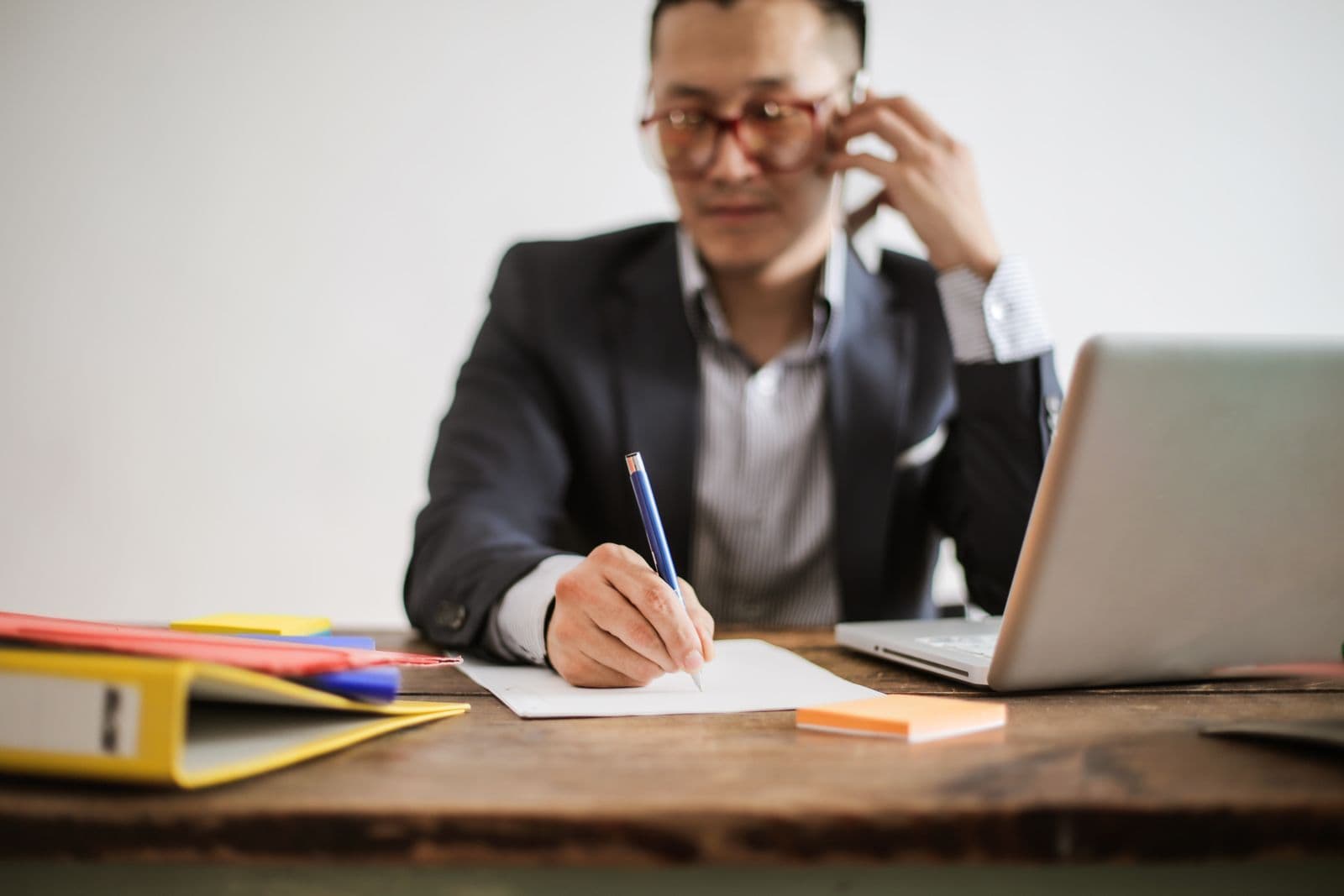 Professional sending an estimate PDF to a client from their phone