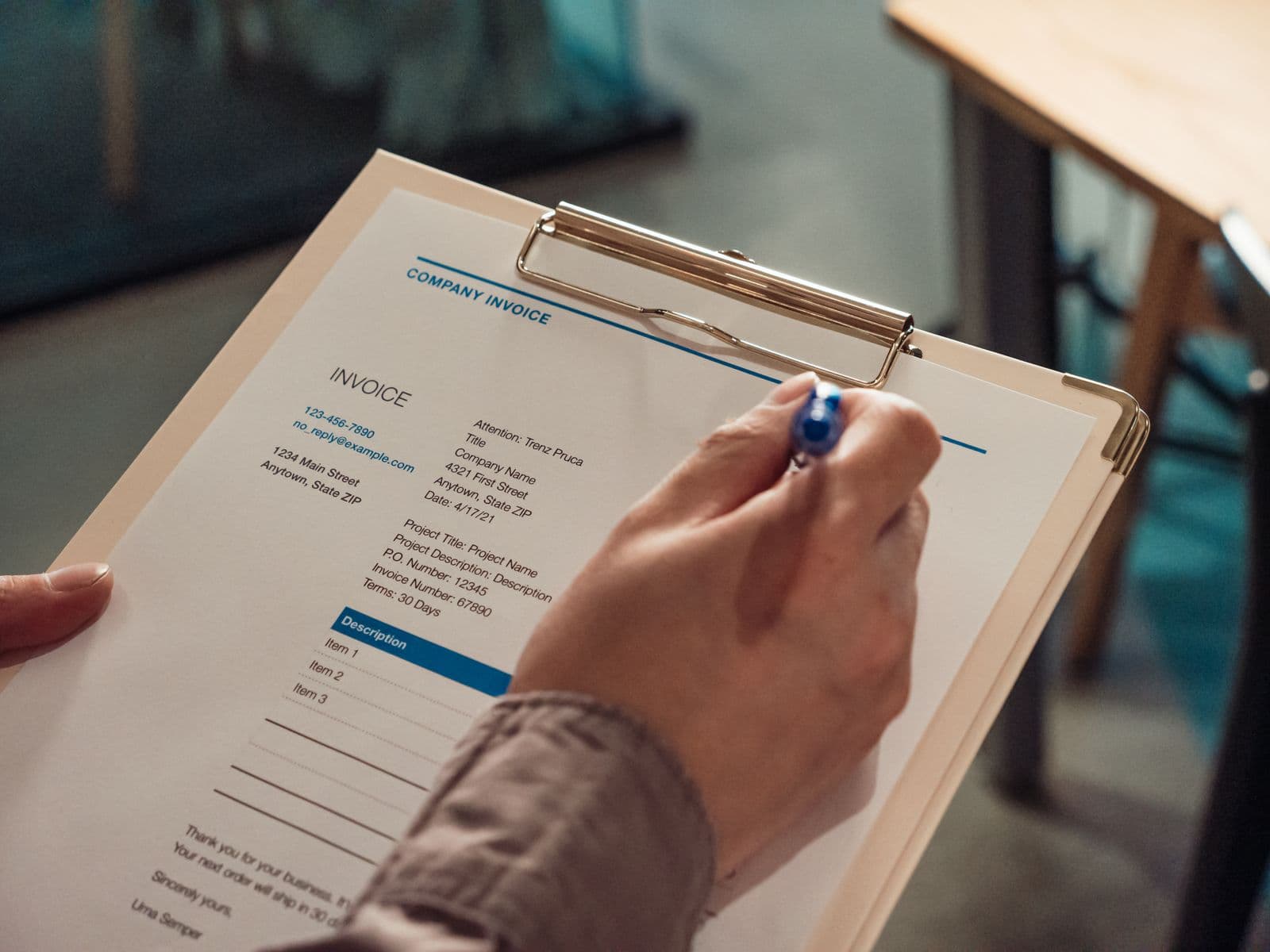 Searchable documents list filtered by amount, date and vendor
