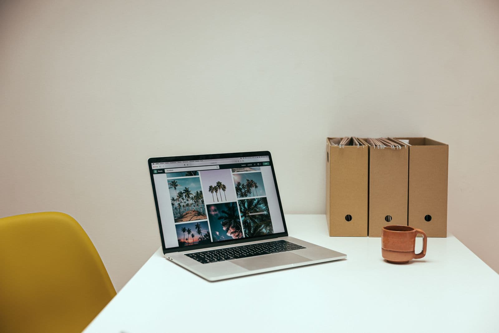 Organised digital files and folders on a laptop screen